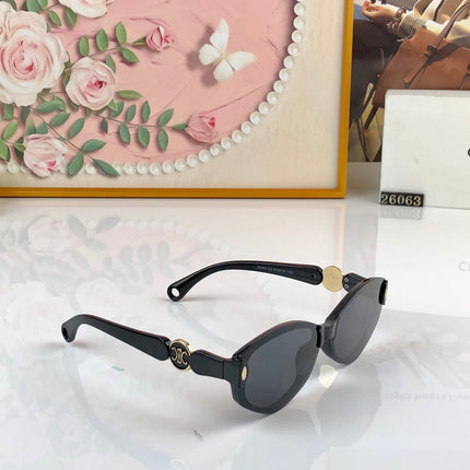 CELINE 26S RECTANGULAR FRAME IN BLACK ACETATE 494377