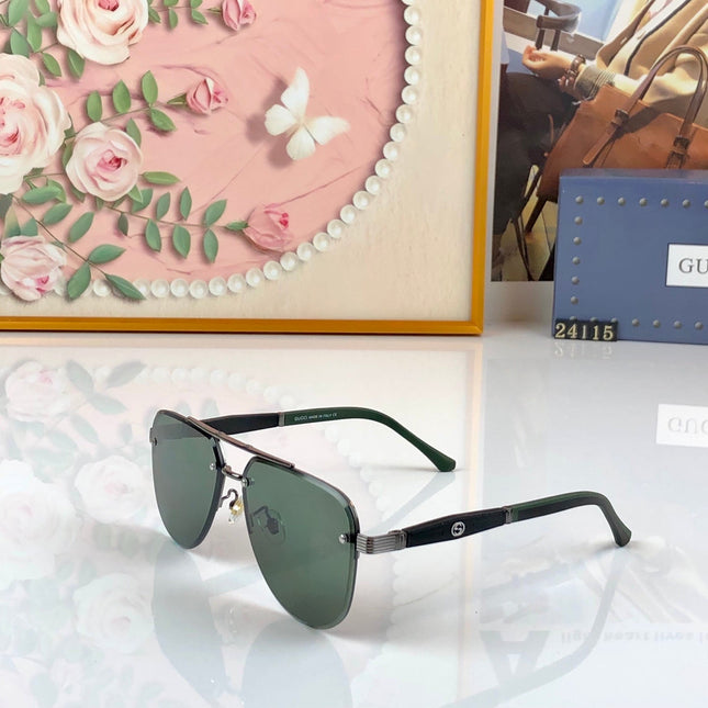 GUCCI 26S AVIATOR FRAME IN METAL 426534