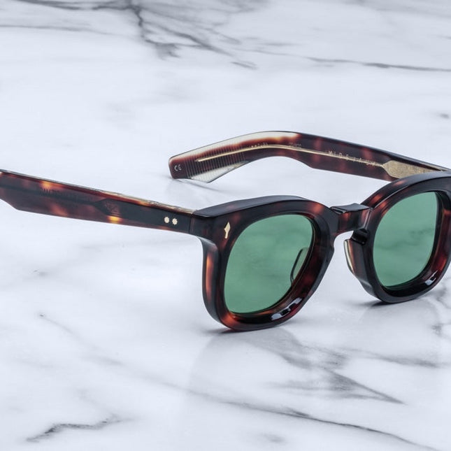 SQUARE SUNGLASSES 617107 IN BROWN MIXD RED HAVANA ACETATE
