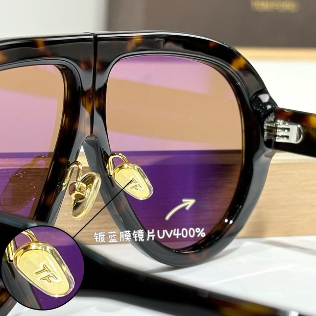 TOM FORD AVIATOR SUNGLASSES IN ACETATE 946592