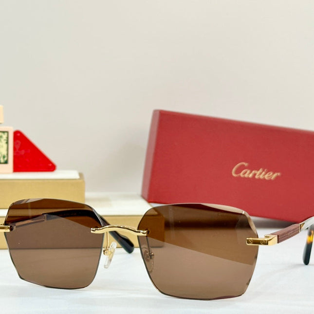 SANTOS SQUARE FRAME SUNGLASSES 530303 IN METAL