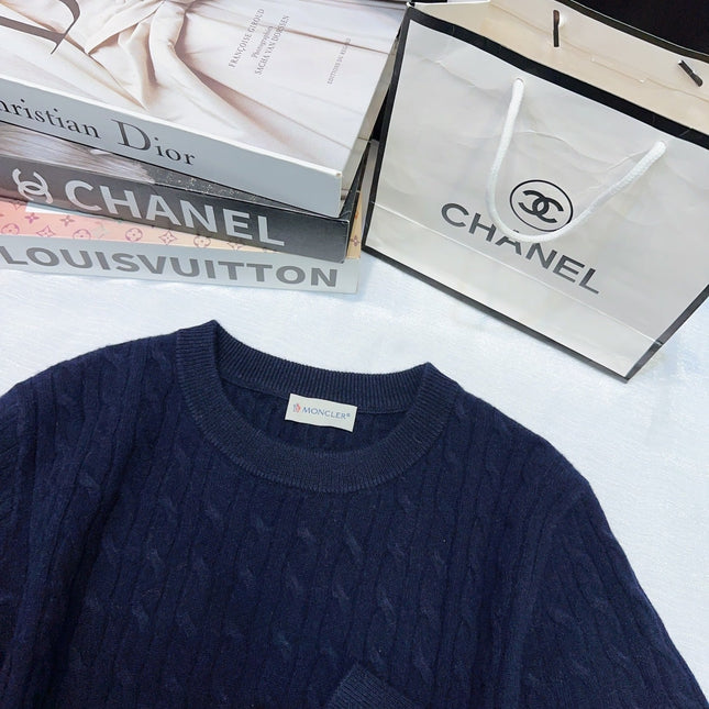 MONCLER 25S LONG-SLEEVE CREWNECK SWEATER 380
