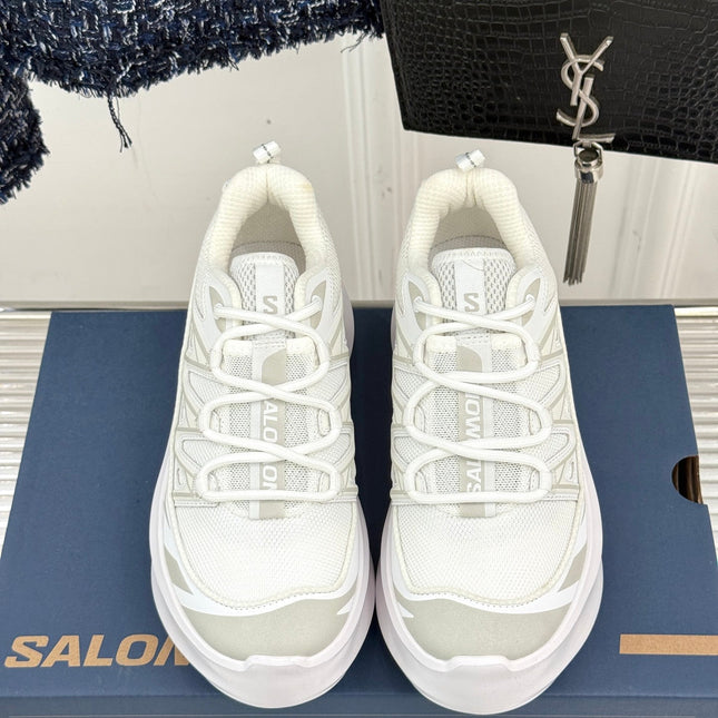 ALO 25S SALOMON XT-6 SNEAKER IN WHITE MESH FABRIC AND TPU STYLE 6