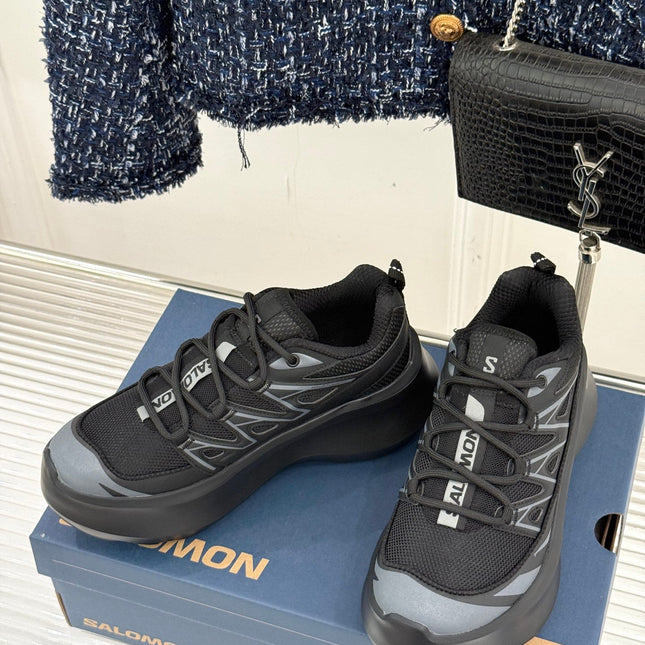 ALO 25S SALOMON XT-6 SNEAKER IN BLACK MESH FABRIC AND TPU STYLE 5