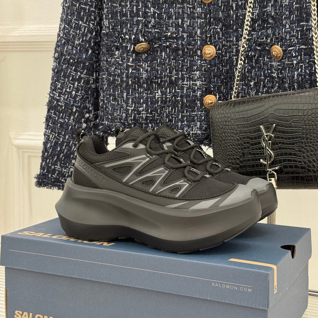 ALO 25S SALOMON XT-6 SNEAKER IN BLACK MESH FABRIC AND TPU STYLE 5