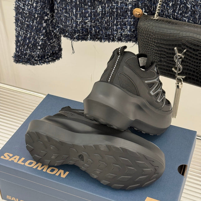 ALO 25S SALOMON XT-6 SNEAKER IN BLACK MESH FABRIC AND TPU STYLE 5