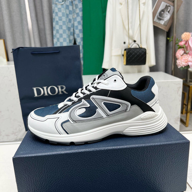 CD B30 SNEAKER AEGEAN AND WHITE MESH FABRIC