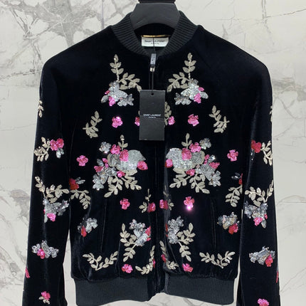 YSL 25S VELVET SEQUIN JACKET STYLE 191