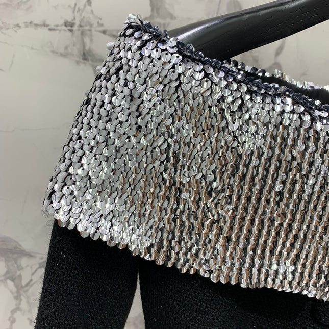YSL 25S OFF-SHOULDER SEQUIN JACKET STYLE 185