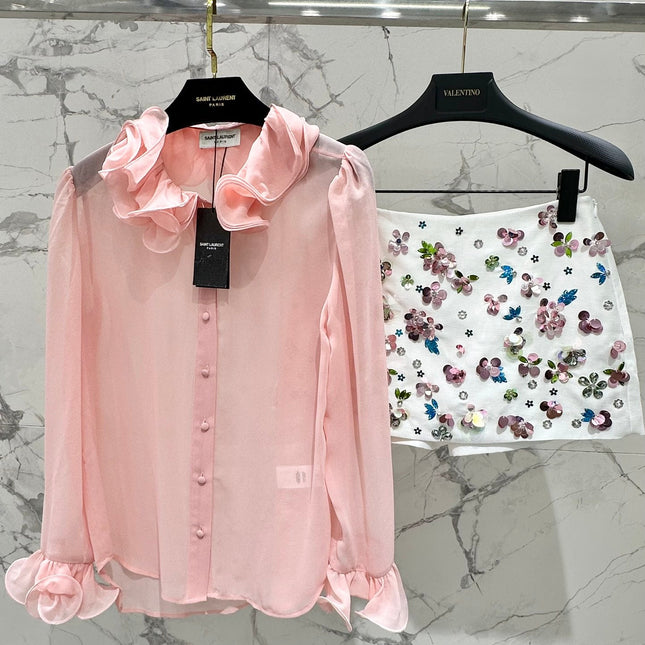 VALENTINO 26S PATTERNED CULOTTES 1223