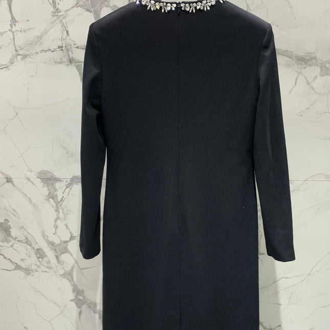 YSL 25S DIAMOND-EMBELLISHED LONG DRESS STYLE 186