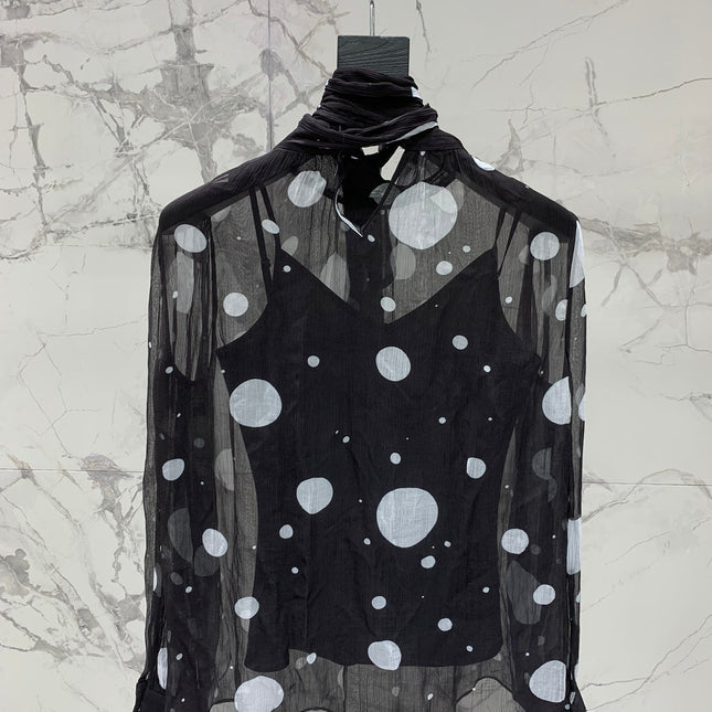 YSL 25S POLKA DOT SHIRT STYLE 212