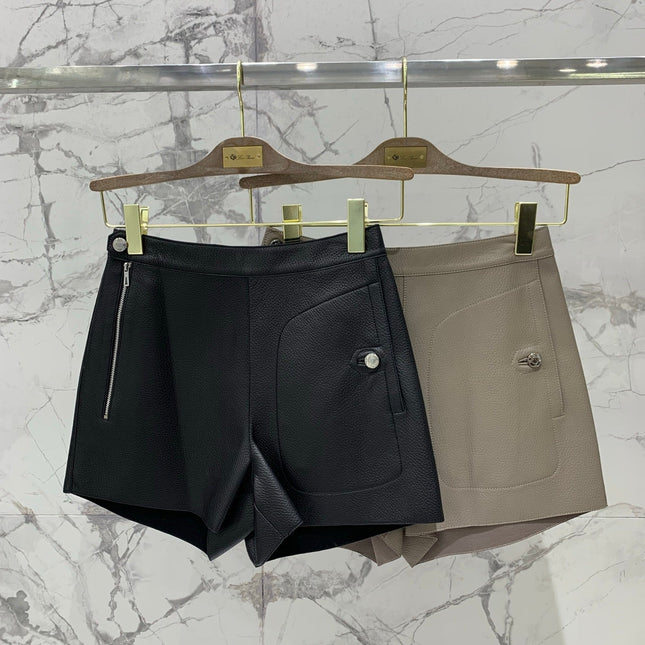 HERMES 25S LEATHER JACKET WITH LEATHER SHORTS 528564