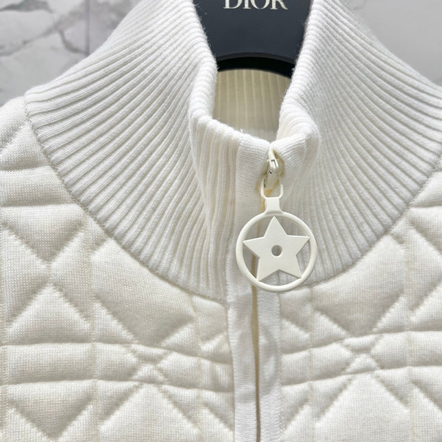 DIOR 26S DIAMOND-PATTERN KNIT VEST 947