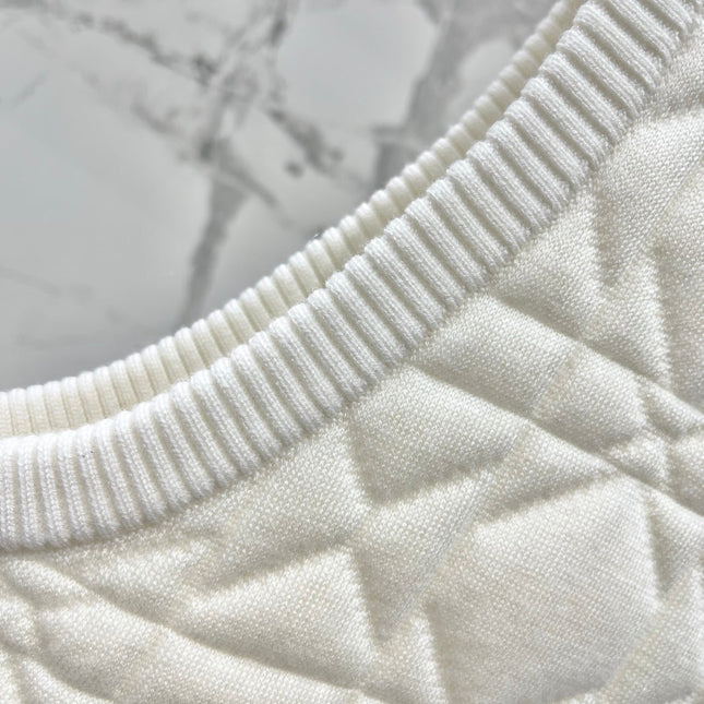 DIOR 26S DIAMOND-PATTERN KNIT VEST 947