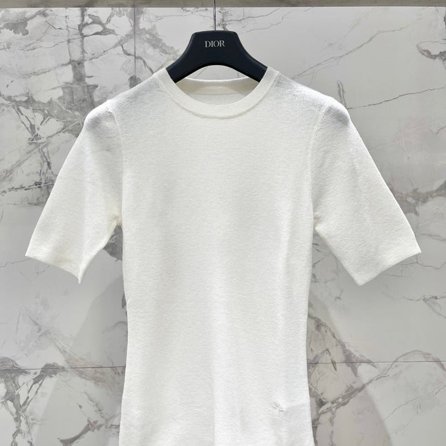 DIOR 26S SHORT-SLEEVE KNIT T-SHIRT 907