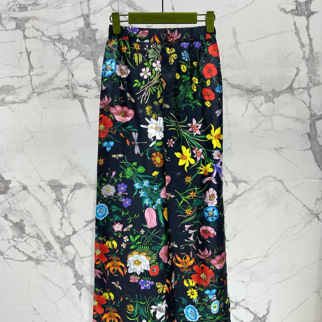 GUCCI 26S WIDE-LEG PRINTED PANTS 77