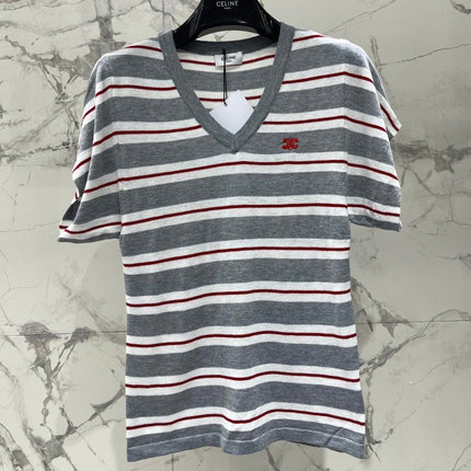 CELINE 26S V NECK SHORT SLEEVE T-SHIRT 208