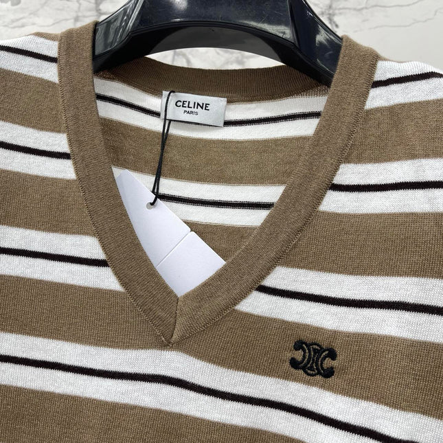 CELINE 26S V NECK SHORT SLEEVE T-SHIRT 207