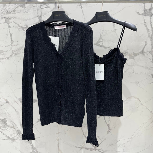 VALENTINO 26S CAMISOLE & CARDIGAN SET 159