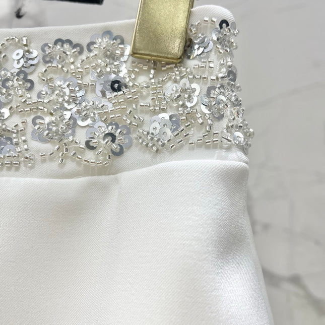 CHANEL 26S BEADED BODYCON SHORTS STYLE 1114