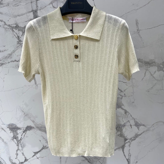 VALENTINO 26S SHORT SLEEVE KNIT T-SHIRT 138