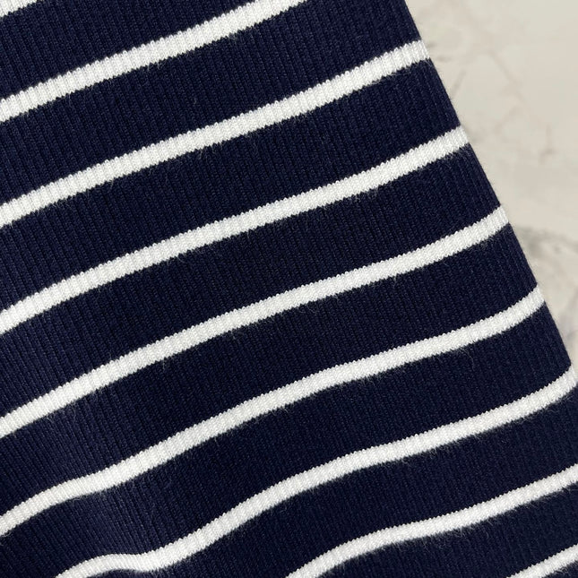 CELINE 26S STRIPED SHORT-SLEEVE POLO SHIRT 489