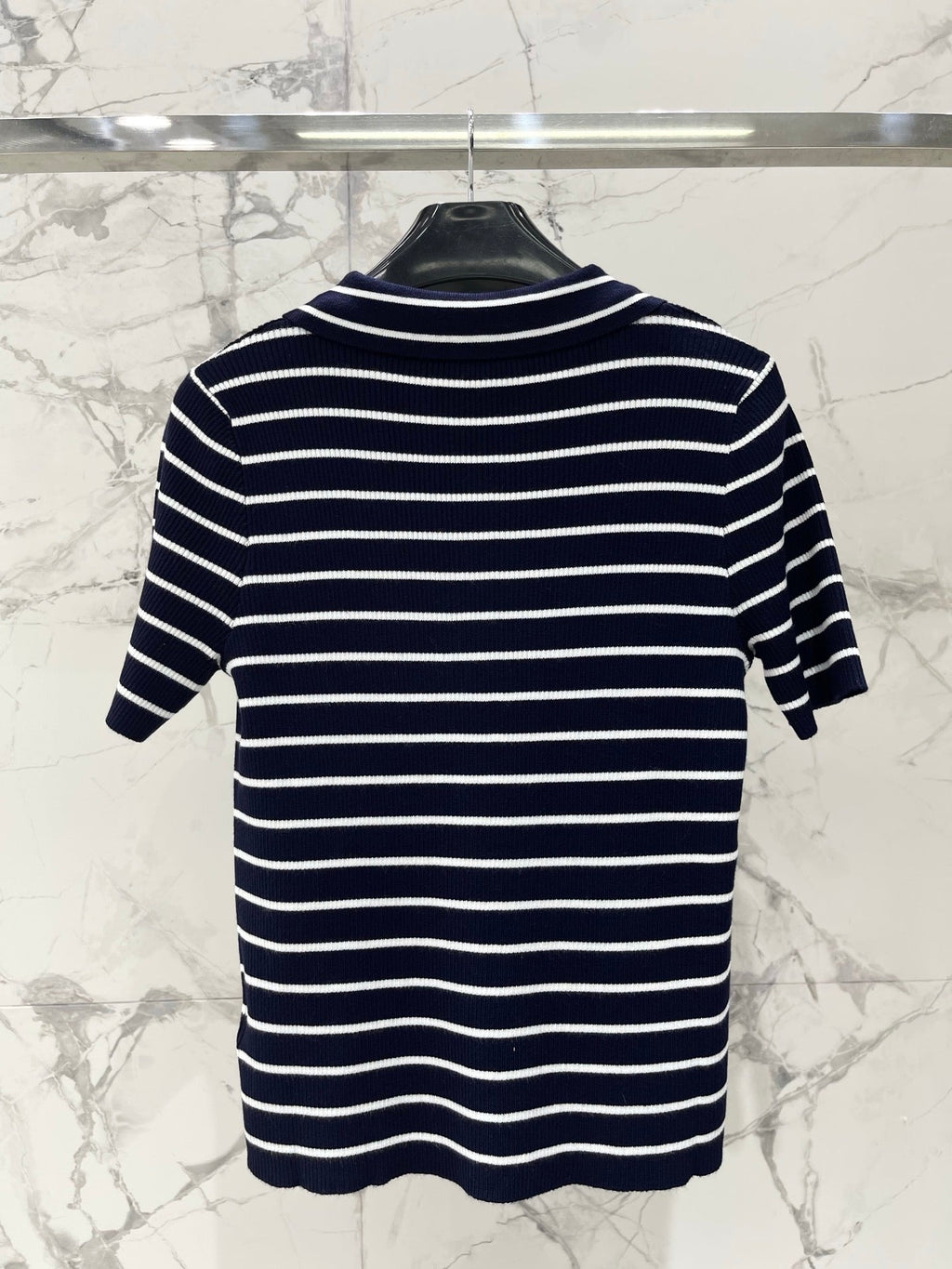 CELINE 26S STRIPED SHORT-SLEEVE POLO SHIRT 489