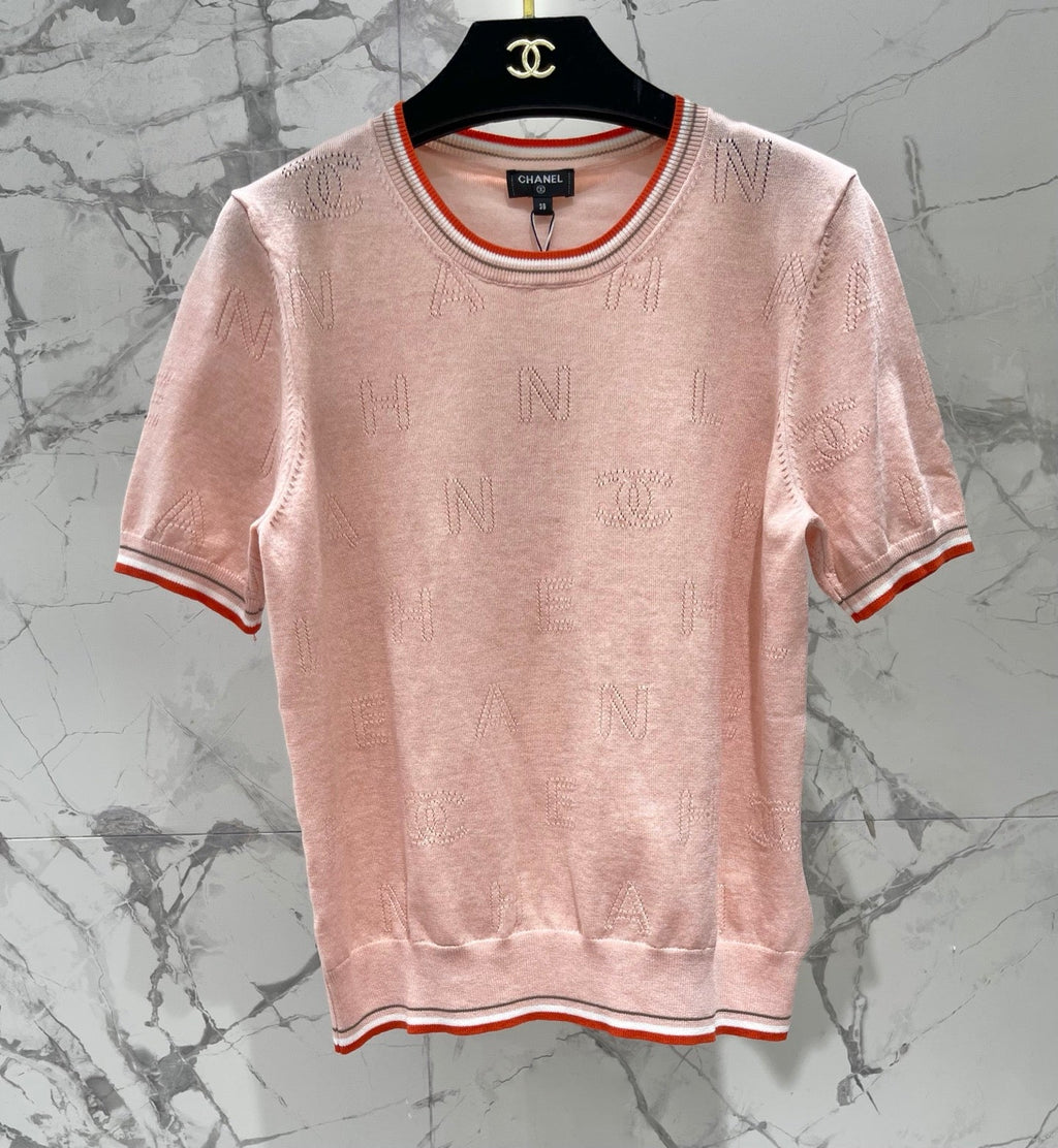 CHANEL 26S SHORT-SLEEVED KNIT SHIRT STYLE 1164