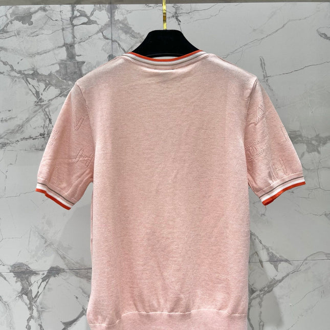CHANEL 26S SHORT-SLEEVED KNIT SHIRT STYLE 1164