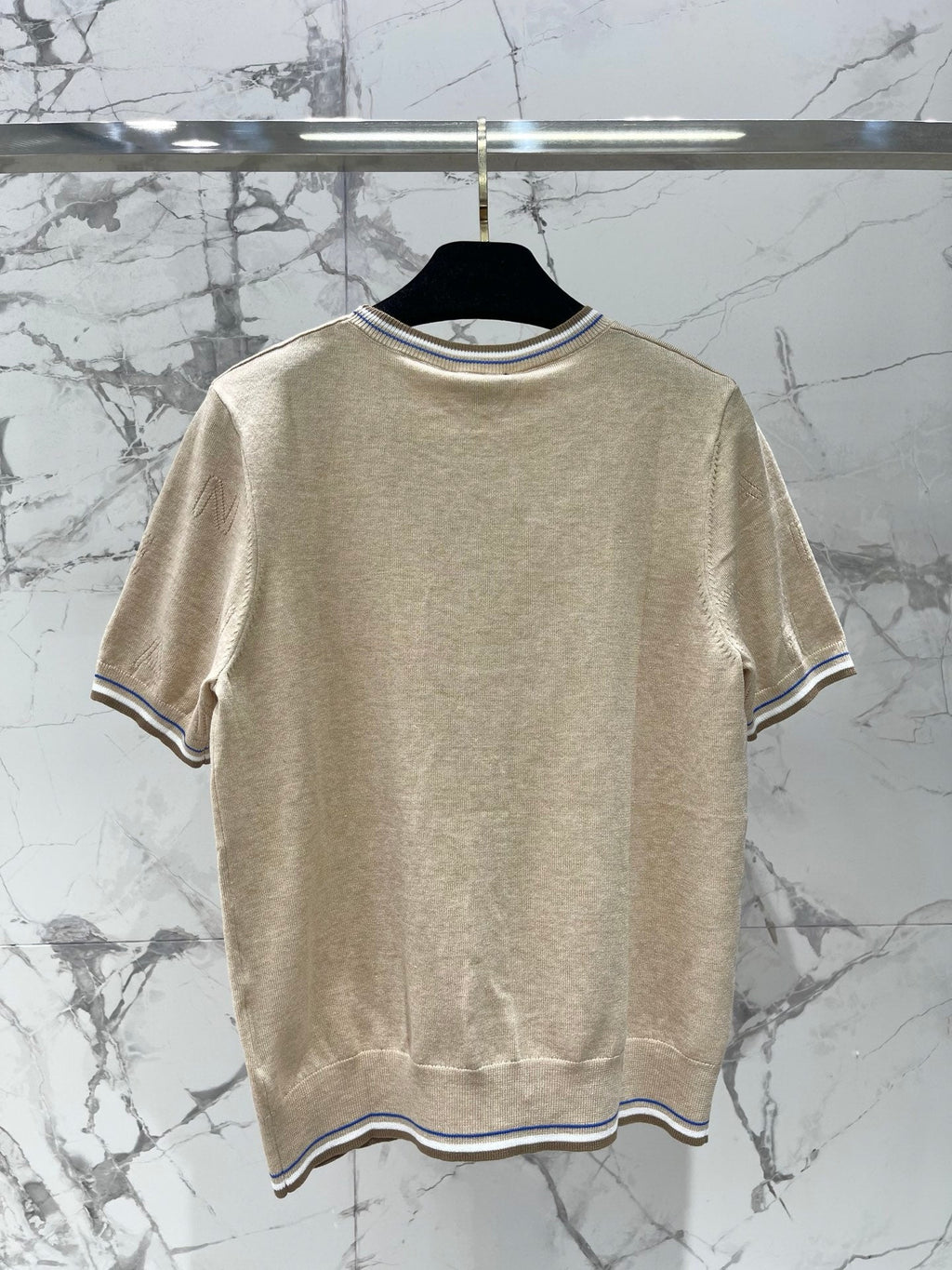 CHANEL 26S SHORT-SLEEVED KNIT SHIRT STYLE 1163