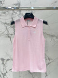CELINE 26S SLEEVELESS POLO SHIRT 473
