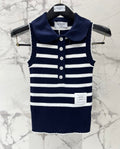 THOM 26S SLEEVELESS POLO KNIT TOP STYLE 255