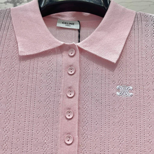 CELINE 26S KNIT POLO SHIRT 428