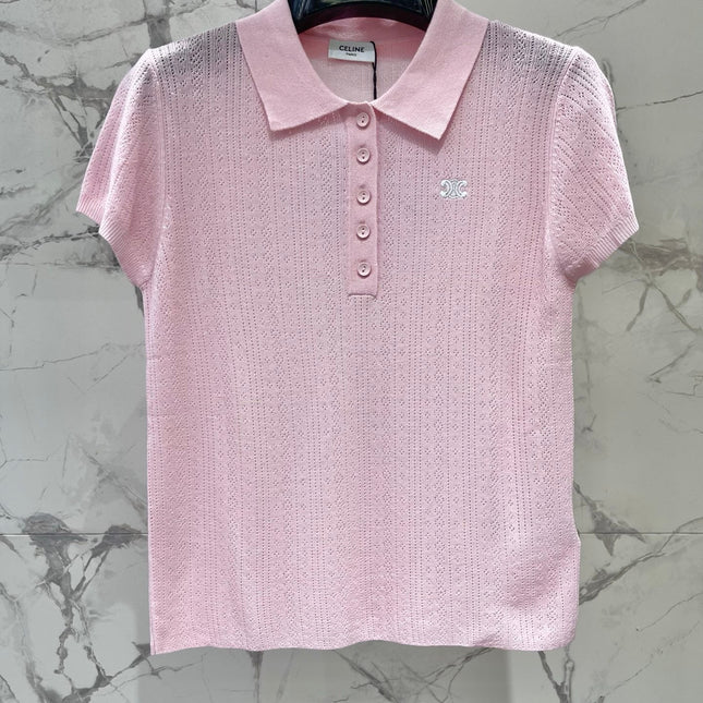 CELINE 26S KNIT POLO SHIRT 428
