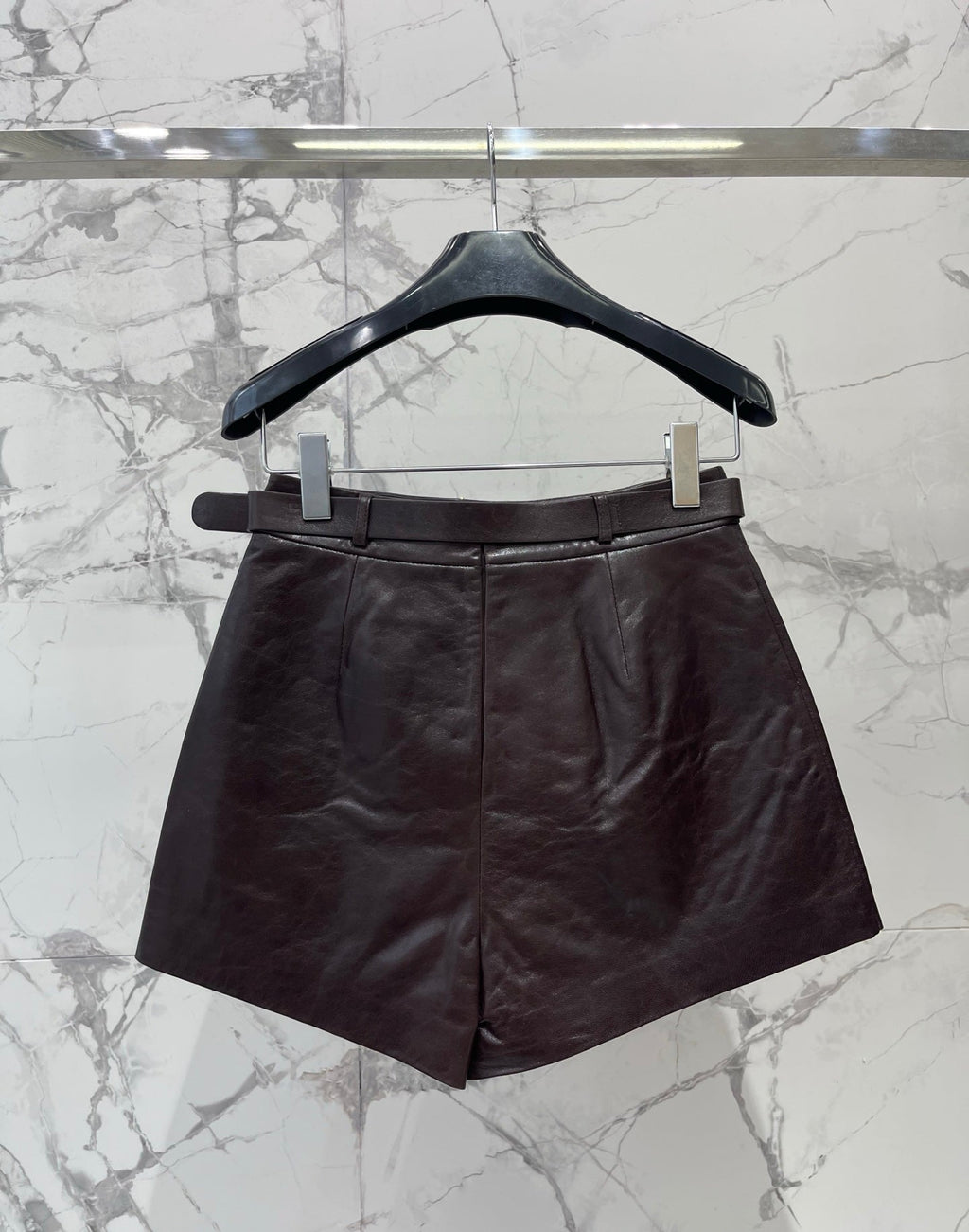 CELINE 26S LEATHER SHORTS 423