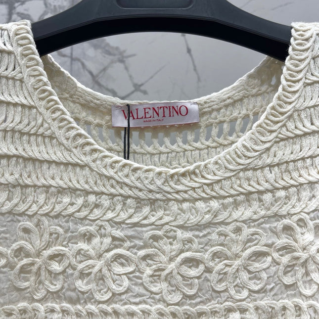 VALENTINO 26S SLEEVELESS KNIT MINI DRESS 430
