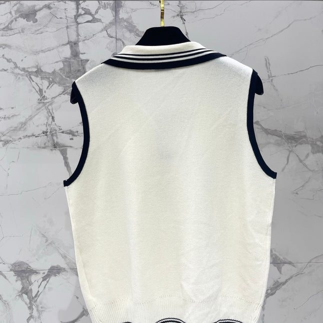 CHANEL 26S SLEEVELESS KNIT TOP 1417