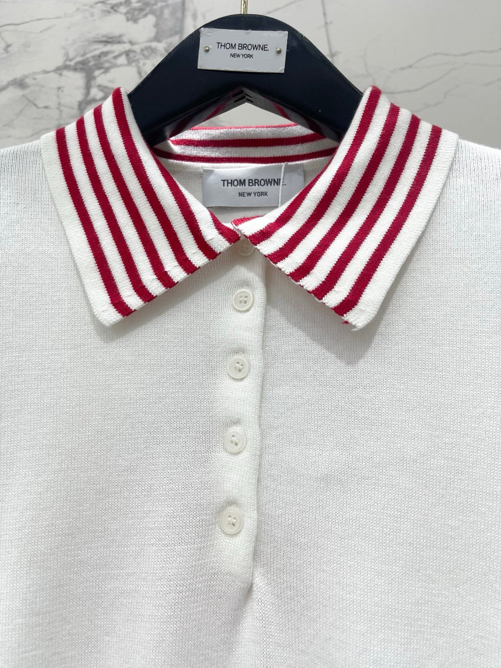 THOM 26S SHORT SLEEVE POLO KNIT TOP STYLE 229