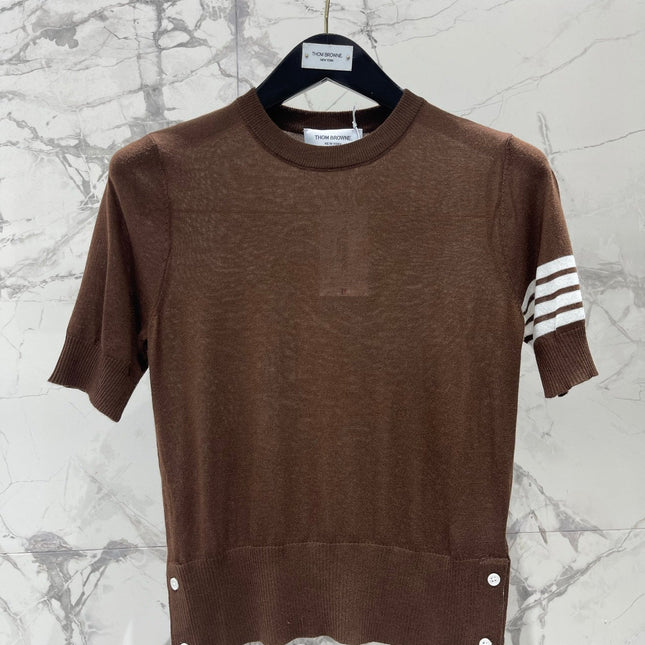 THOM 26S SHORT-SLEEVE KNIT TOP STYLE 224
