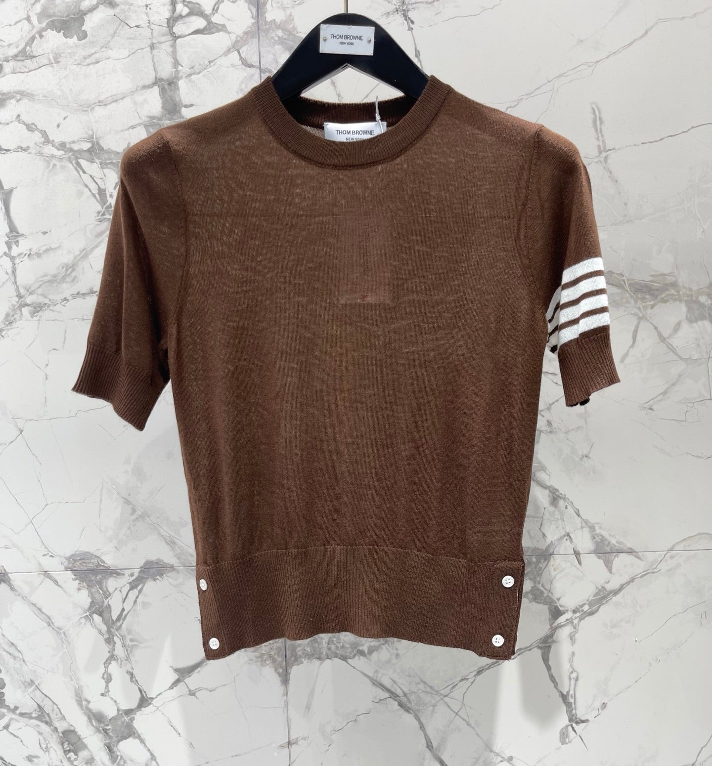 THOM 26S SHORT-SLEEVE KNIT TOP STYLE 224