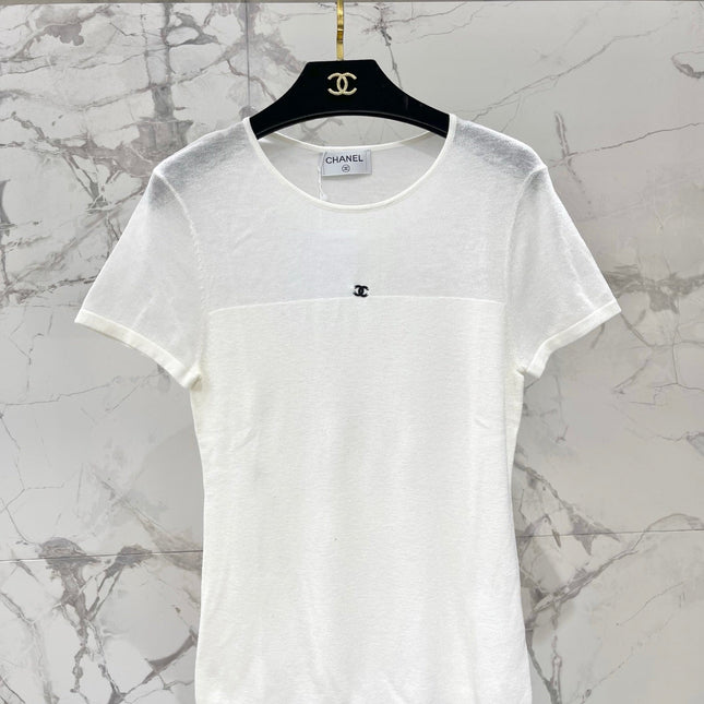 CHANEL 26S SHORT-SLEEVE KNIT TOP 1320