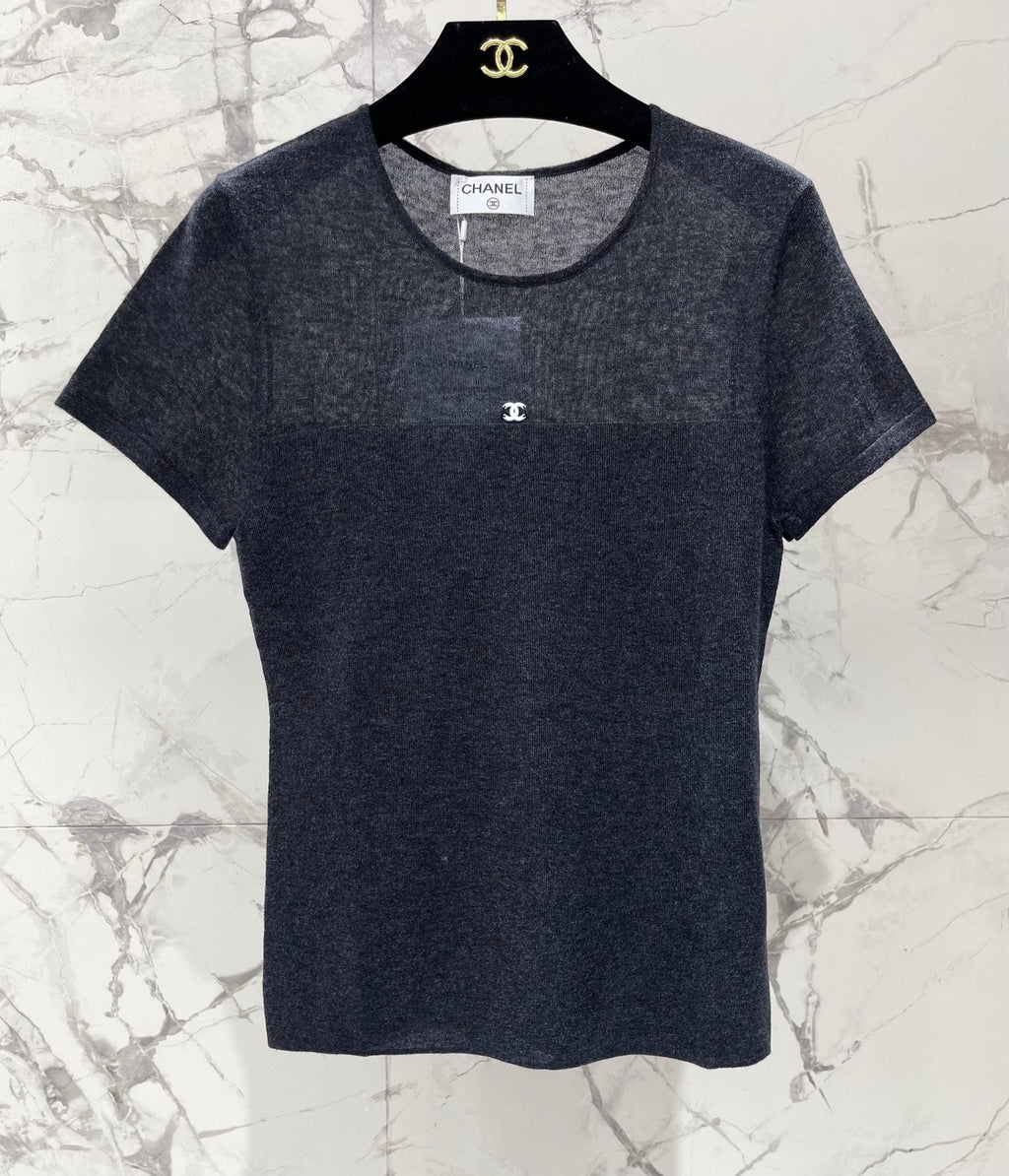 CHANEL 26S SHORT-SLEEVE KNIT TOP 1319