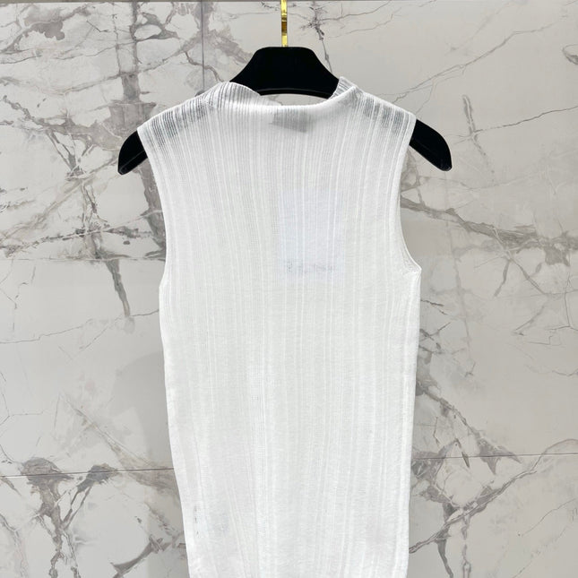 CHANEL 26S SLEEVELESS KNIT TOP 1318