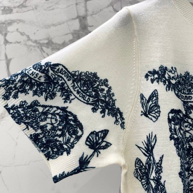 DIOR 26S SHORT-SLEEVE CREWNECK SWEATER 1318