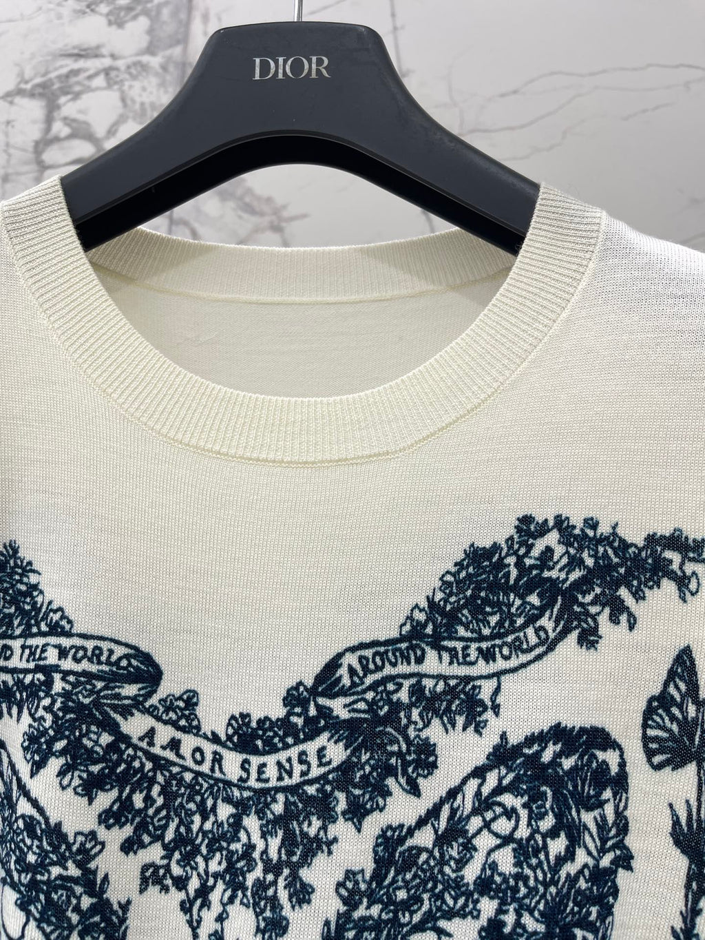 DIOR 26S SHORT-SLEEVE CREWNECK SWEATER 1318