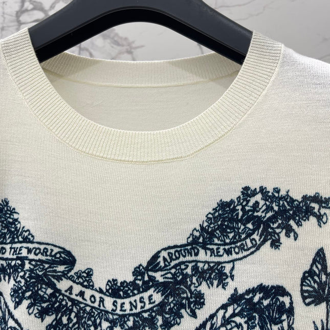 DIOR 26S SHORT-SLEEVE CREWNECK SWEATER 1318