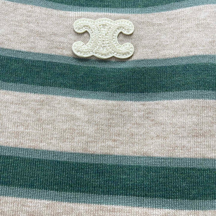 CELINE 26S SHORT-SLEEVE KNIT SWEATER 535