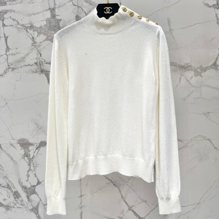 CHANEL 26S NECK KNIT SWEATER 1550