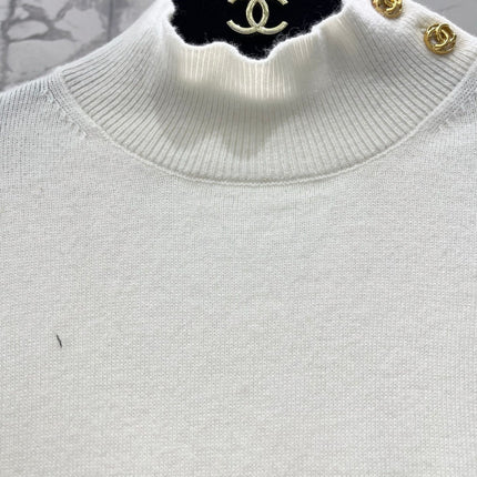 CHANEL 26S NECK KNIT SWEATER 1550